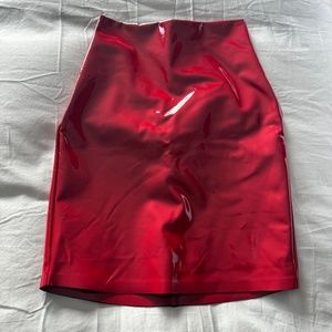 Commando LAVA RED mini skirt XS  NEW, SOLD OUT